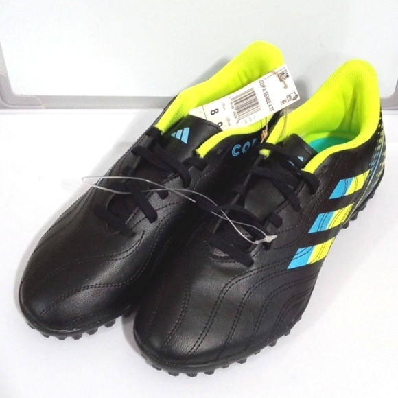 ADIDAS COPA SENSE. 4 TF BLACK NEON SOCCER CLEATS ATHLETIC SHOES SIZE 8-9 NWT main image 7